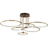 5283/96CL LEDIO LN23 золотой, коричневый Люстра потолочная LED 96W 4546Лм 3000-6000K с пультом ДУ 220V URSULA